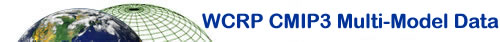 WCRP CMIP3 multi-model data project logo